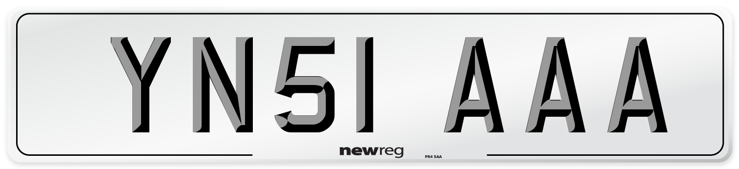YN51 AAA Number Plate from New Reg